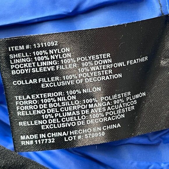 Gerry Puffer Jacket Mens XXL Lightweight Packable Hiking Down Filled Black - Picture 5 of 7